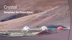  Presentation with geothermal energy - Beautiful presentation theme featuring myvatn-iceland-june-1-2021 backdrop and a gray colored foreground