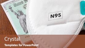  Presentation with irs - Colorful slides enhanced with n95-medical-face-mask-resting backdrop and a tawny brown colored foreground