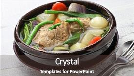  Presentation with filipino - Amazing theme having na baboy pork sinigang filipino backdrop and a tawny brown colored foreground