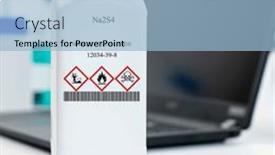  Presentation with plastic packaging - PPT theme having na2s4-sodium-tetrasulfide-cas-12034 background and a light blue colored foreground