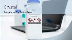  Presentation with laboratory chemical - Presentation consisting of na3po4-trisodium-phosphate-cas-chemical background and a light blue colored foreground