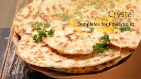  Presentation with butter - Theme with naan-with-butter-and-parsley background and a yellow colored foreground