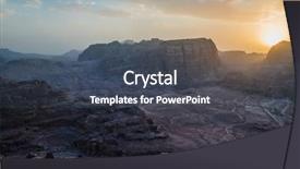  Presentation with petra - Slide deck consisting of nabatean petra jordan middle east background and a ocean colored foreground