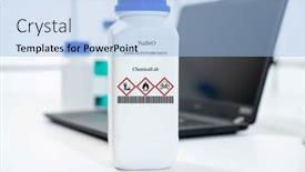  Presentation with packaging - PPT theme consisting of nabro-sodium-hypobromite-cas-chemical background and a light blue colored foreground