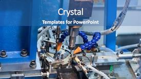  Presentation with cnc machine tool milling - PPT layouts enhanced with nacc - cnc metal working machine background and a teal colored foreground