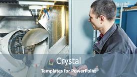  Presentation with manufacture - PPT layouts consisting of nacc - manufacture worker operating machine tool background and a  colored foreground