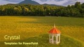  Presentation with archaeological - PPT theme enhanced with nacoochee-mound-archaeological-site background and a tawny brown colored foreground