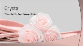  Presentation with pink silk - Presentation theme featuring nacre-wave-fabric-silk background and a light gray colored foreground