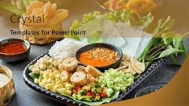  Presentation with thai - Slides consisting of naem-nueng-vietnamese-and-thai background and a  colored foreground