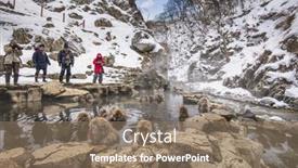  Presentation with monkey - Beautiful presentation theme featuring ricefield - terraced rice field in the backdrop and a gold colored foreground