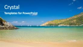  Presentation with thailand - Amazing slide set having nai harn beach in phuket thailand backdrop and a ocean colored foreground