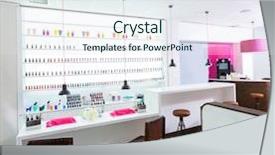  Presentation with nail - PPT layouts featuring nail and pedicure saloon modern background and a sky blue colored foreground