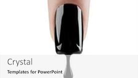  Presentation with finger nail - Slide set with nail-art-finger-nail-black background and a white colored foreground