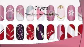  Presentation with nail - Theme featuring nail design background and a lemonade colored foreground