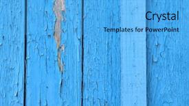  Presentation with wall paint - Slide deck featuring nail door - blue peeling paint background and a light blue colored foreground