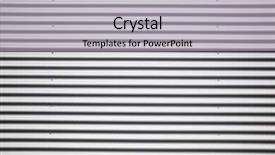  Presentation with sheet metal - PPT theme with nail door - corrugated metal sheet background and a light gray colored foreground