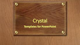  Presentation with old wood - Cool new slide deck with nail door - old wood plate over wooden backdrop and a tawny brown colored foreground