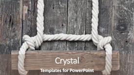  Presentation with signboard - Cool new presentation design with nail door - wooden signboard with rope hanging backdrop and a gray colored foreground