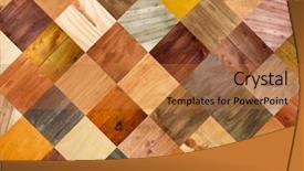  Presentation with nail - Slide deck enhanced with nail hole - collage of different wooden texture background and a red colored foreground