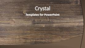  Presentation with nail - Presentation featuring nail hole - dark brown wooden background background and a tawny brown colored foreground