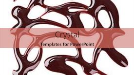  Presentation with enamel - Presentation design having nail-polish-enamel-brown-sample background and a coral colored foreground