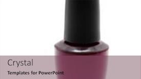  Presentation with nail - Presentation with nail polish background and a violet colored foreground