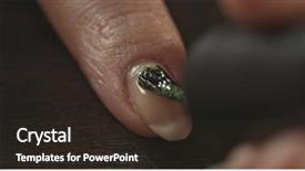  Presentation with nails manicure - Beautiful slide deck featuring nails saloon woman doing new backdrop and a wine colored foreground