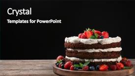  Presentation with berries - Amazing slides having naked - delicious chocolate cake with berries backdrop and a black colored foreground