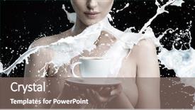  Presentation with milk - PPT layouts consisting of naked - portrait a close up background and a gray colored foreground