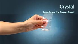  Presentation with plastic bag - Colorful PPT theme enhanced with naked female hand giving drugs backdrop and a  colored foreground