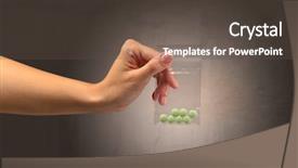  Presentation with drugs - Slides with naked female hand giving drugs background and a  colored foreground