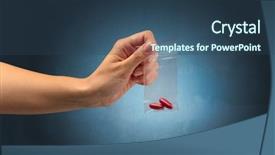  Presentation with plastic bag - PPT layouts enhanced with naked female hand giving drugs background and a ocean colored foreground