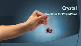  Presentation with plastic bag - Beautiful slides featuring naked female hand giving drugs backdrop and a ocean colored foreground