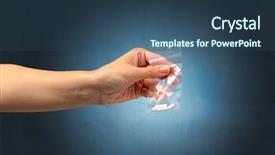  Presentation with plastic bag - Presentation featuring naked female hand giving drugs background and a ocean colored foreground