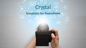  Presentation with doodle - PPT layouts having naked hand photo shooting background and a light blue colored foreground