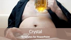  Presentation with beer - Slide deck featuring business card showing illustration of a chef cook or baker holding bread set inside circle on isolated background done in retro woodcut style background and a yellow colored foreground