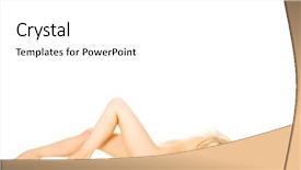  Presentation with full score - Slide set featuring naked woman lying with bended background and a  colored foreground