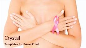  Presentation with breast cancer - Beautiful slide deck featuring naked woman with breast cancer backdrop and a lemonade colored foreground