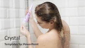  Presentation with children and turn taking - Amazing PPT layouts having naked young woman taking shower backdrop and a soft green colored foreground