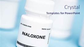  Presentation with opioid - Presentation theme consisting of naloxone-is-a-medication-used background and a sky blue colored foreground