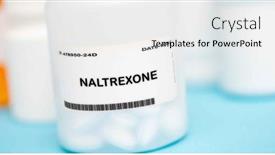  Presentation with opioid - PPT theme consisting of naltrexone-is-a-medication-used background and a white colored foreground
