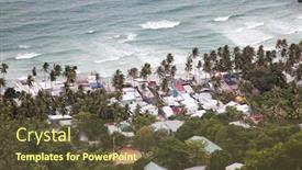  Presentation with permit - Beautiful presentation theme featuring hotel permits - nam du islands kien giang backdrop and a tawny brown colored foreground