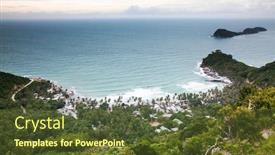  Presentation with permit - Slides featuring hotel permits - nam du islands kien giang background and a tawny brown colored foreground