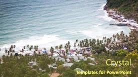  Presentation with permit - Presentation theme featuring nam du islands kien giang background and a tawny brown colored foreground