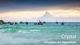  Presentation with permit - Cool new presentation theme with nam du islands kien giang backdrop and a light blue colored foreground