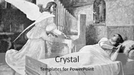  Presentation with saint - Slides enhanced with serve god - dream of saint cecilia engraving background and a light gray colored foreground