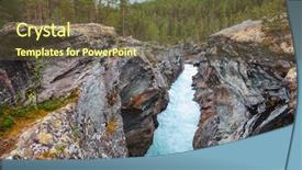  Presentation with ravine - Cool new slides with named after a norwegian myth backdrop and a tawny brown colored foreground