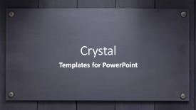  Presentation with texture - Audience pleasing PPT layouts consisting of nameplate-at-black-wooden-background backdrop and a gray colored foreground