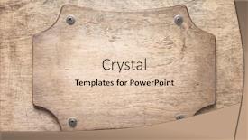  Presentation with texture - PPT theme featuring nameplate-at-wooden-background-texture background and a lemonade colored foreground