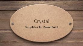  Presentation with wall - Amazing PPT theme having nameplate-or-wall-sign backdrop and a coral colored foreground